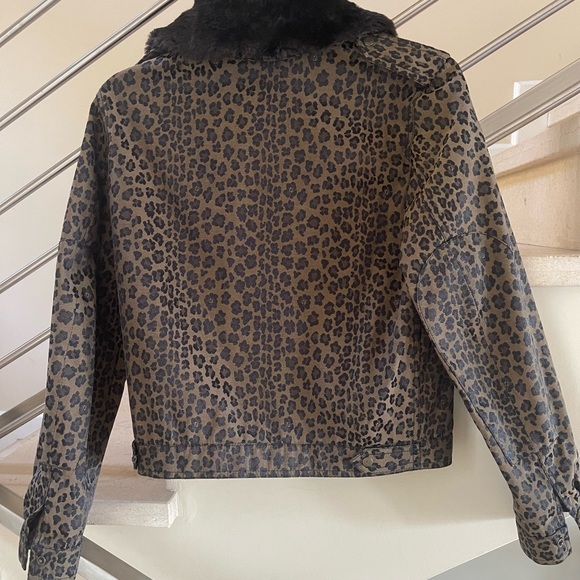 VINTAGE FENDI brown black Animal PRINT JACKET - Picture 3 of 16